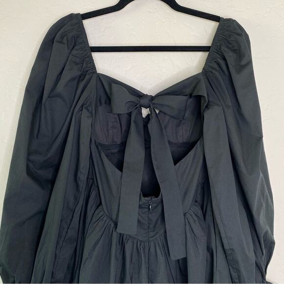 For Love & Lemons NWT Black Ruth Mini Dress Large - Picture 8 of 11